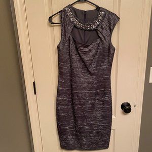 Eliza J Dark Silver Dress